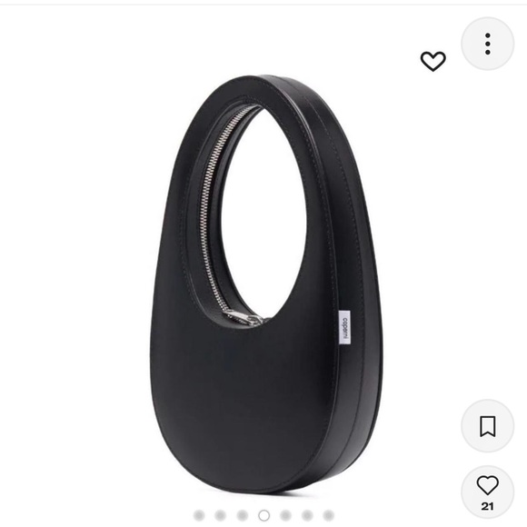 Coperni Mini Swipe Bag in Black - Picture 2 of 5